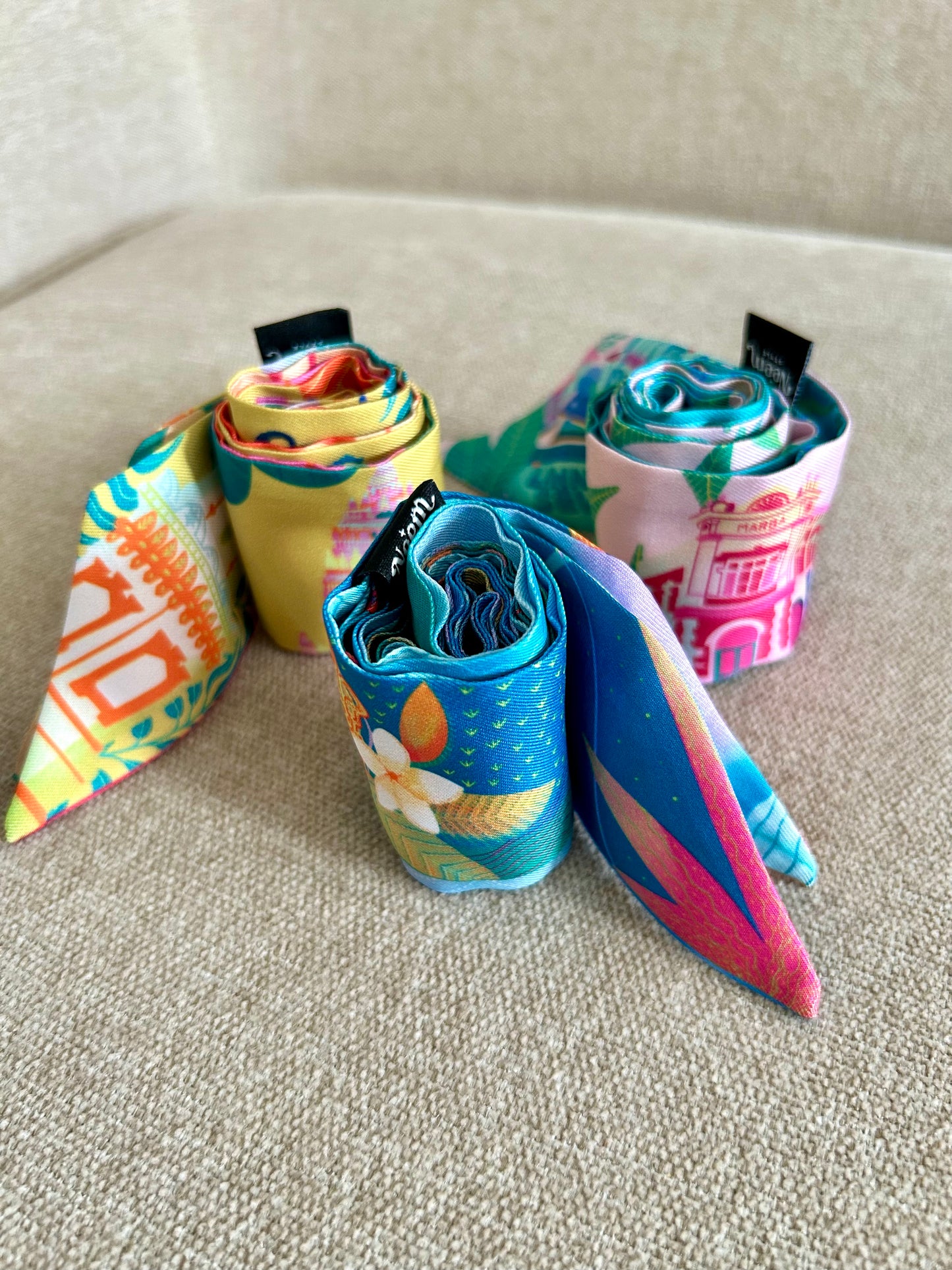 Bali Twilly – Artistic Polytwill Scarf (100 x 5 cm)
