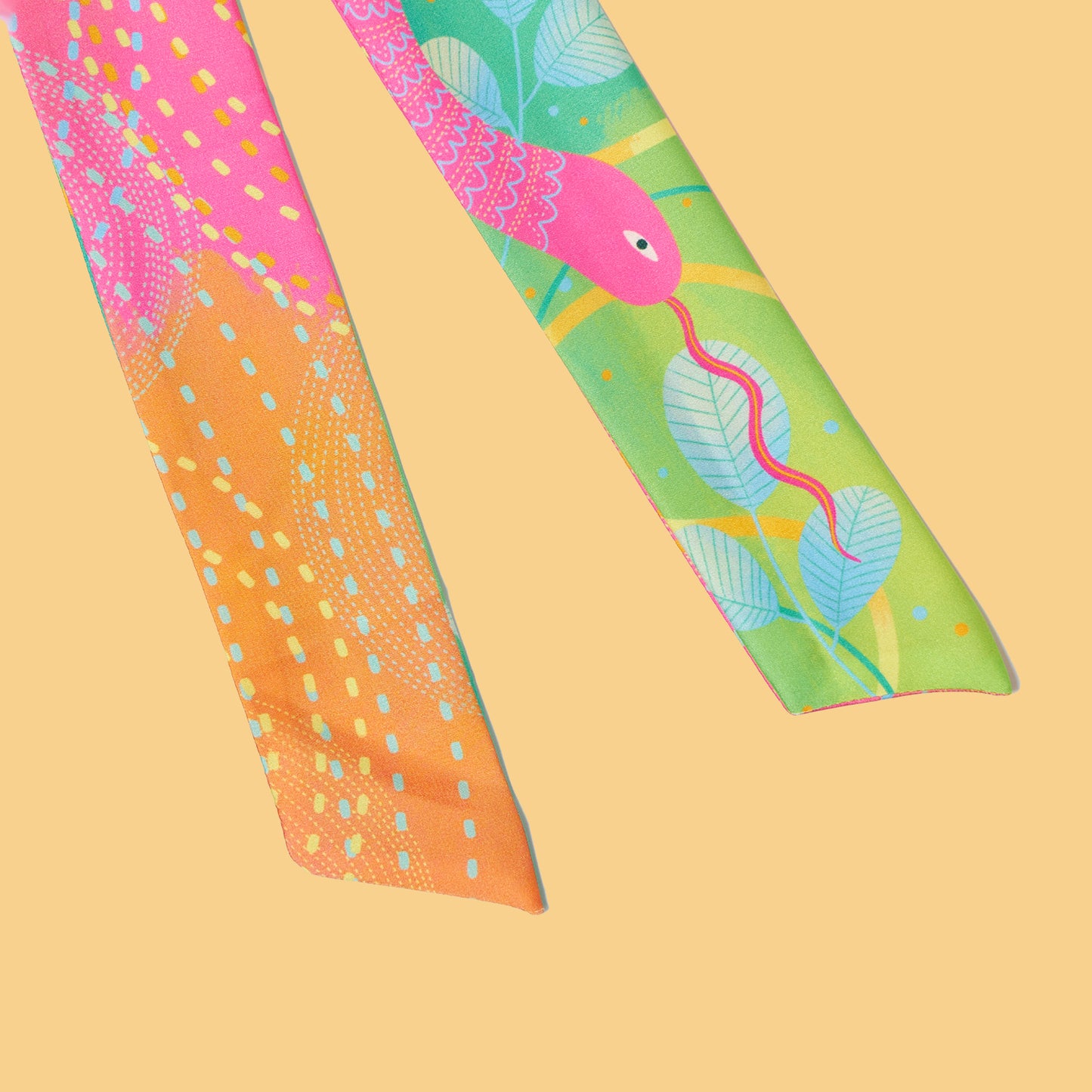 Magical Snake - Elegant Polytwill Scarf (100 x 5 cm)