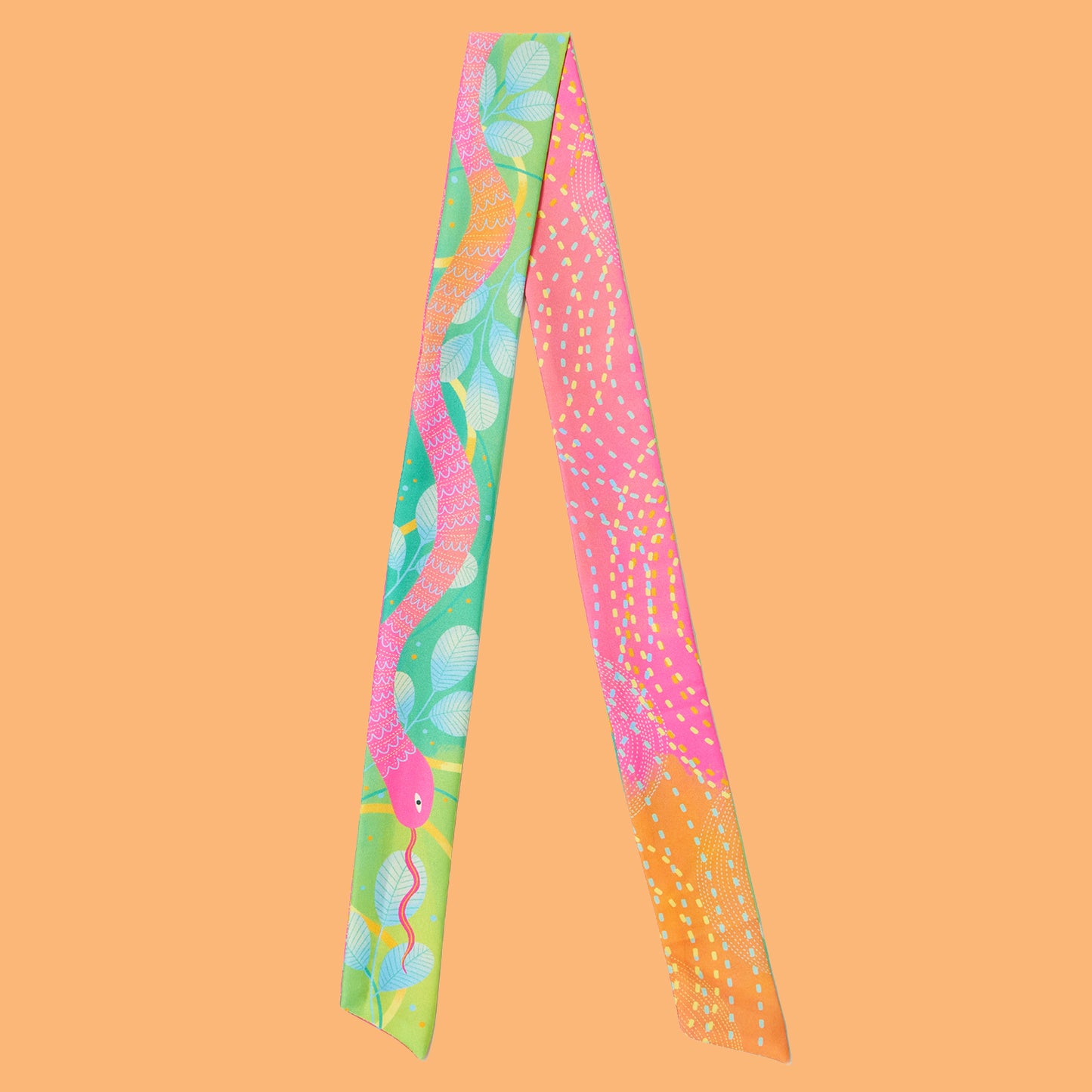 Magical Snake - Elegant Polytwill Scarf (100 x 5 cm)