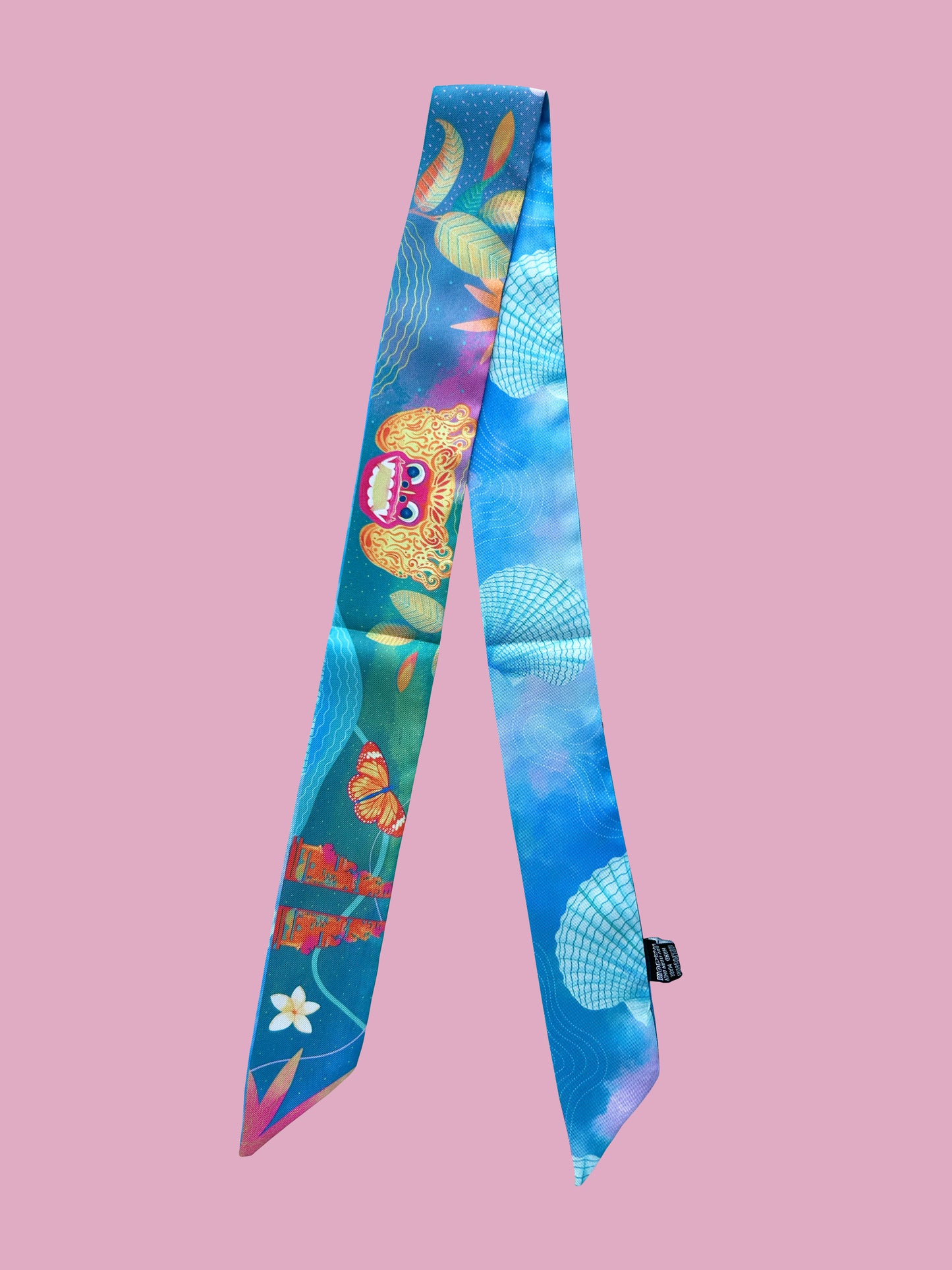 Bali Twilly – Artistic Polytwill Scarf (100 x 5 cm)