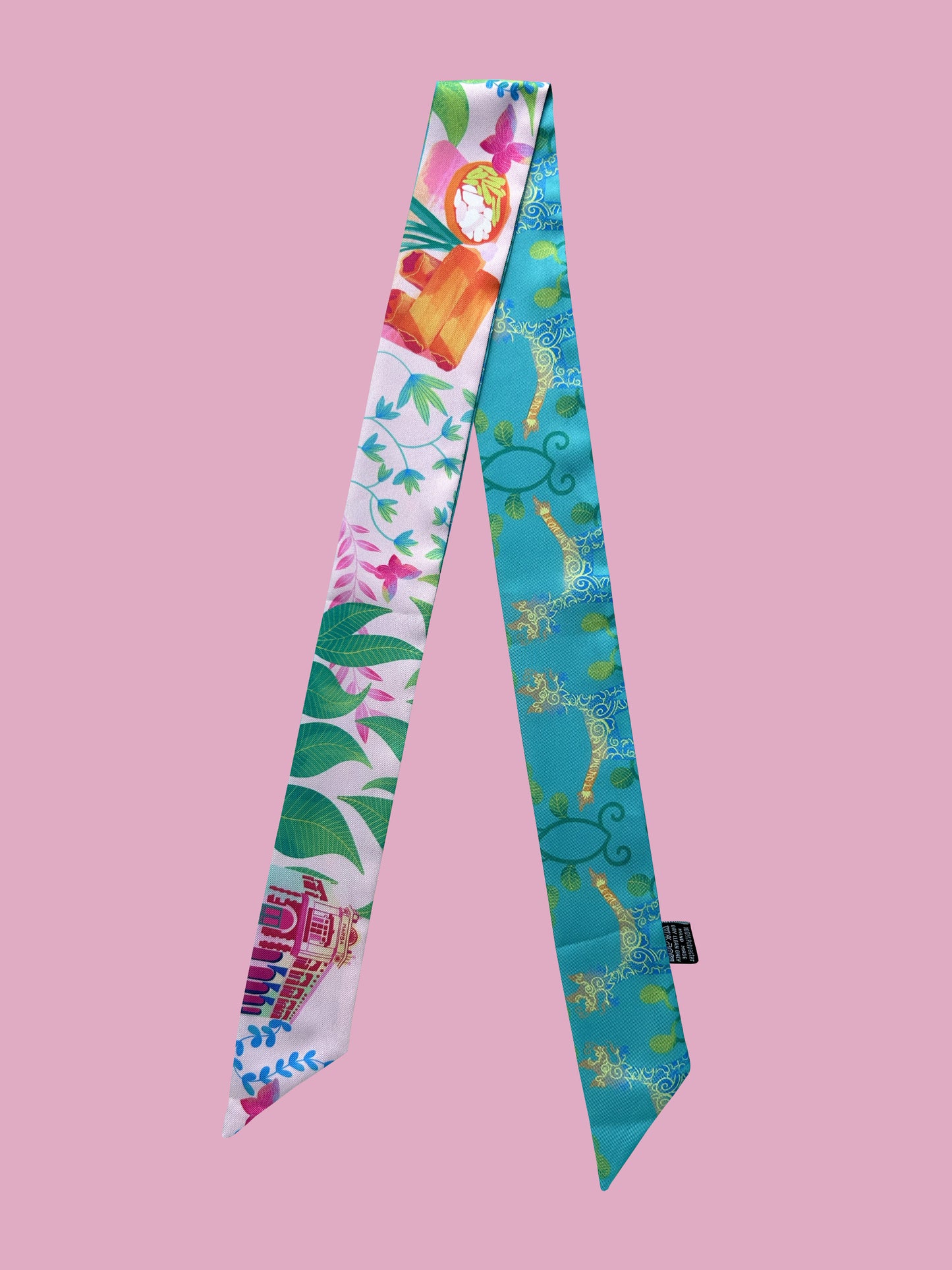 Semarang Twilly – Elegant Polytwill Scarf (100 x 5 cm)